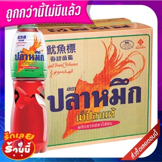 ปลาหมึก น้ำปลา ขวดเพ็ท 700 มล.x12 ขวด Squid Fish Sauce 700 mlx12