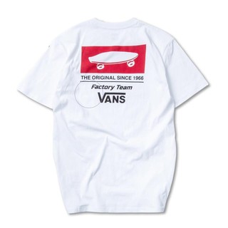 Vans ใหม่ เสื้อยืดคอกลม แขนสั้น ครึ่งแขน สไตล์คลาสสิก สําหรับผู้ชาย และผู้หญิง