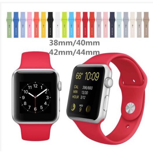 พร้อมส่ง สายนาฬิกา Apple Watch 38,40,42,44 mm. สายซิลิโคน