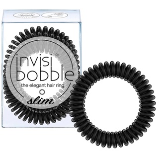 invisibobble ยางรัดผม รุ่น slim สี true black (1 กล่องบรรจุ 3 เส้น )