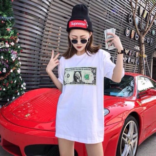 พร้อมส่ง "MONEY COTTON T-SHIRT" เสื้อยืดโอเวอร์ไซส์ลายสกรีนมันนี่