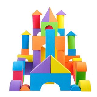 Colorful Educational Early Education Toys EVA Soft Volume Wood Blocks