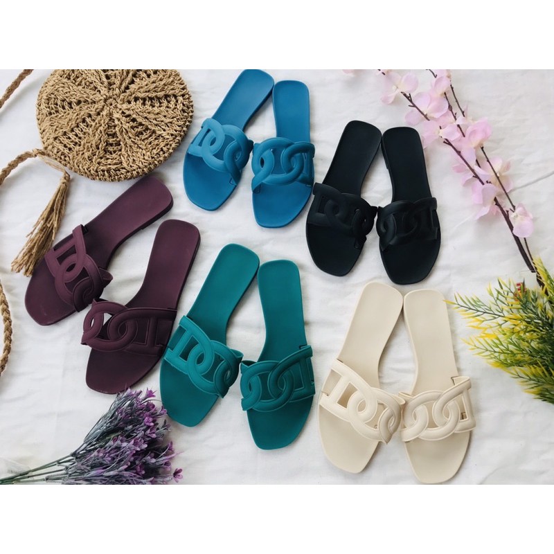 รองเท้าแตะแบบสวมสไตล์HERMES