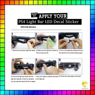 (ลิ้ง1) สติกเกอร์ Light Bar PS4