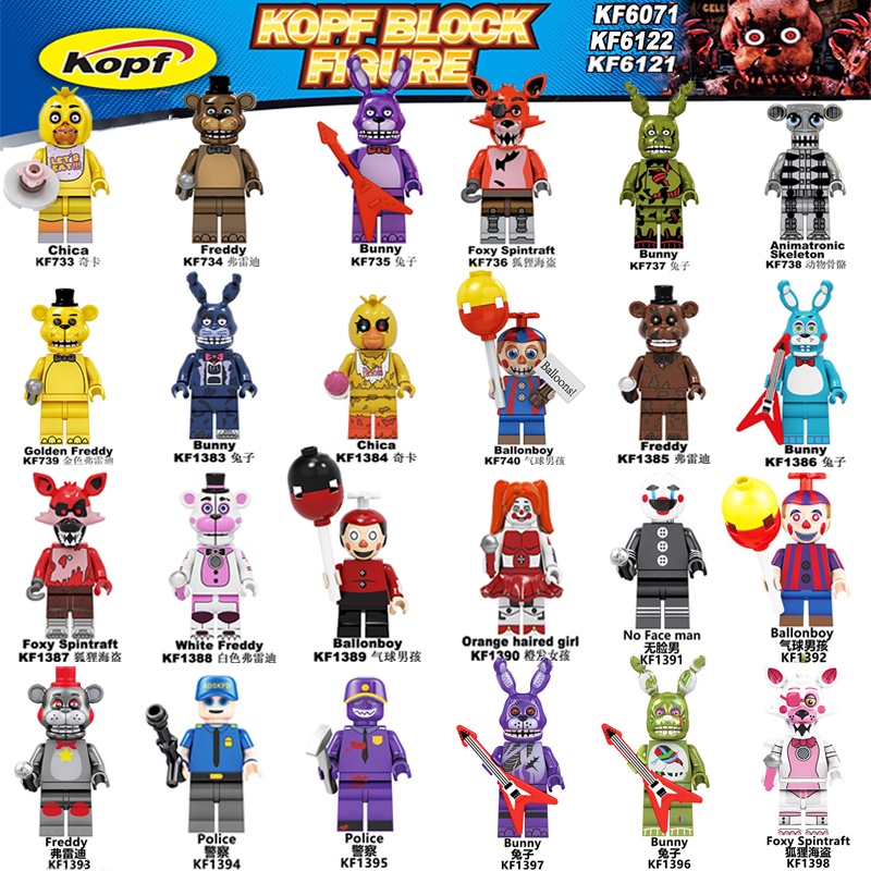 ฟิกเกอร์ Five Nights at Freddy's Series Freddy Bonnie Chica Foxy ขนาดเล็ก ของเล่นสําหรับเด็ก