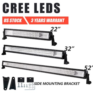 tri row 22/32/52 นิ้ว cree ไฟ led ไฟสปอตไลท์สําหรับติดรถ atv