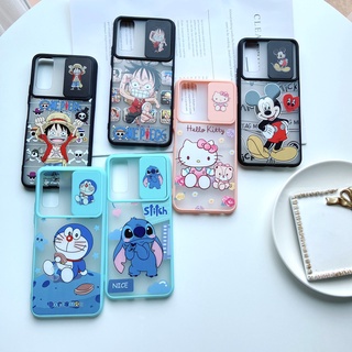 เคสโทรศํพท์ เคสสไลด์ปิดเลนส์กล้องลายการ์ตูนลายสวย(สินค้าพร้อมส่ง)สำหรับรุ่นOPPO A5S/A7/A12/A3S/A59/F1S/A57/RENO5 5G/REN