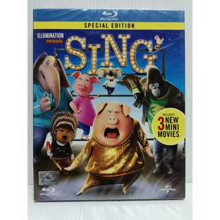 Blu-ray : Special Edition : Sing (2016) ร้องจริง เสียงจริง " Matthew McConaughey, Reese Witherspoon "