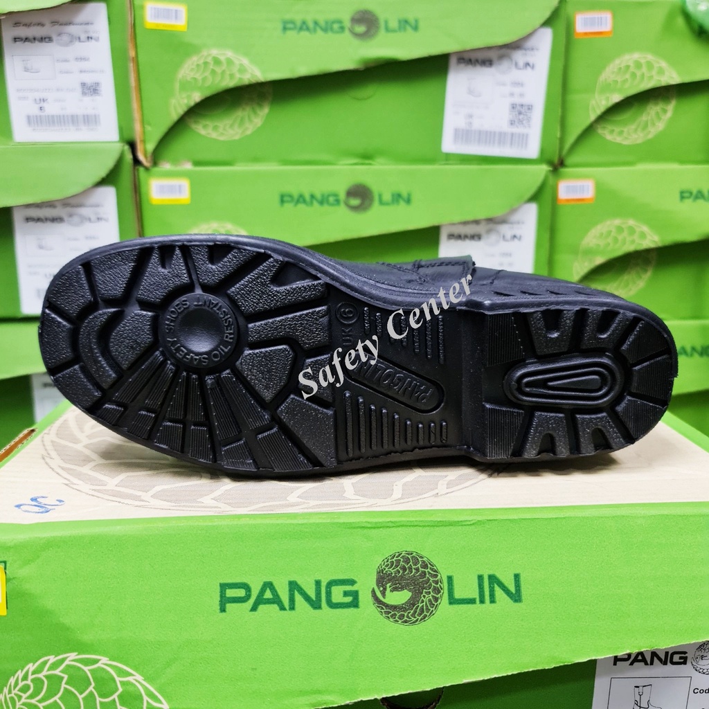[เก็บโค้ด!! ลด 500-] รองเท้าเซฟตี้ Pangolin รุ่น 008R แบบซิป หัวเหล็ก หนังแท้ พื้นยางหล่อ ทนร้อนได้ 350 องศา