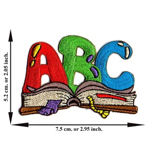 ตัดรีด ตัวรีดติดเสื้อ อาร์มปัก ติดเสื้อปัก ปักเสื้อ DIYลาย ABC