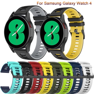 สายนาฬิกาข้อมือซิลิโคน สไตล์สปอร์ต สําหรับ Samsung galaxy Watch 4 Classic 42 มม. 46 มม. 20 มม. galaxy watch4 40 มม. 44 มม.