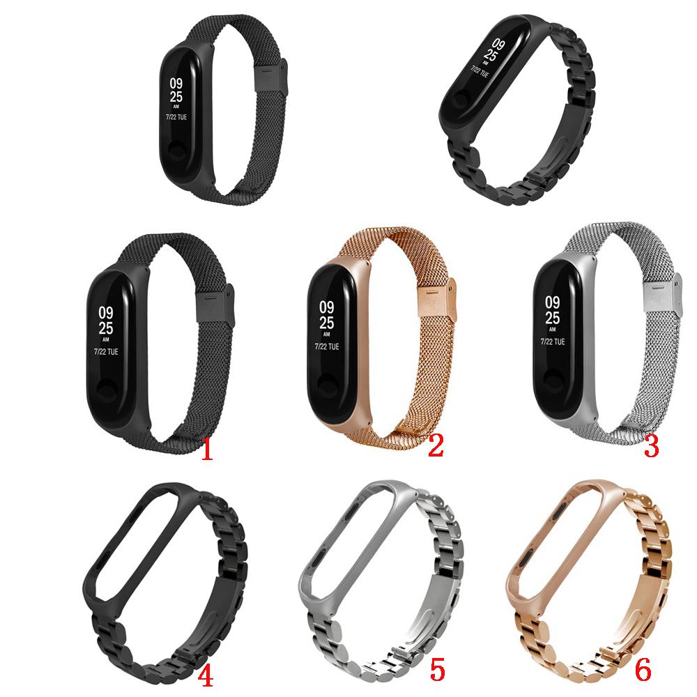 สายคล้องโลหะแบบ Milanese สำหรับวง Xiaomi Mi 3 Miband 3