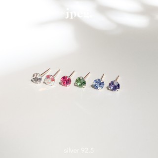 (silver) pure diamond earring