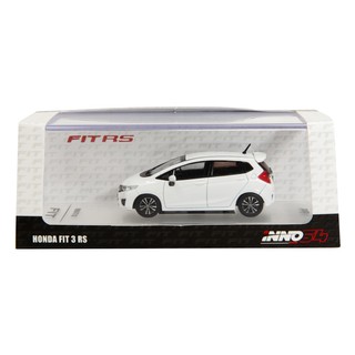 INNO64 1/64 HONDA JAZZ FIT 3 RS White รถเหล็ก รถของเล่น ของใหม่ พร้อมกล่องใส