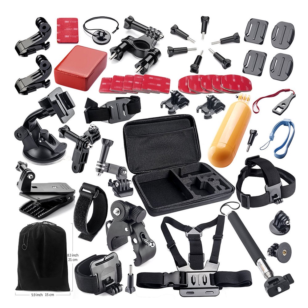【fash】44 in 1 Action Camera Mounting Accessories Kit Comatible with