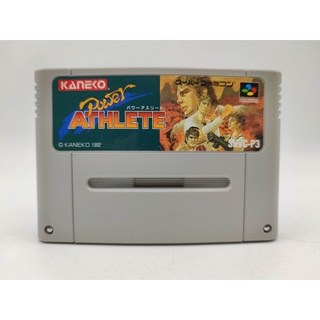 Power ATHLETE ตลับแท้ Super Famicom SFC เทสแล้ว เล่นได้