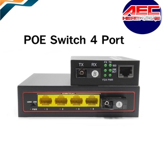 10/100M FIBER POE SWITCH 4 PORT(MD022)