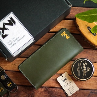 กระเป๋าสตางค์ทรงยาว หนังแท้คุณภาพสูง รุ่น Sword wallet leather