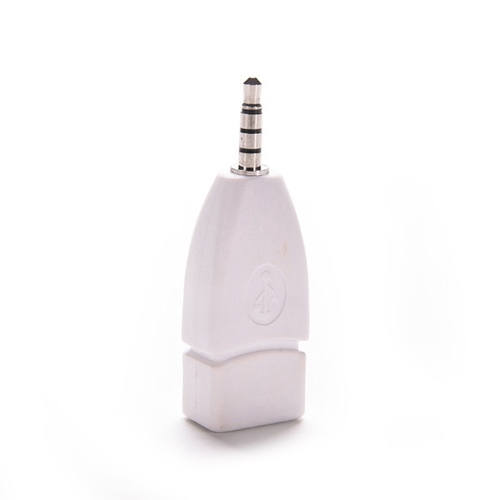 อะแดปเตอร์แปลงเสียงสเตอริโอ Male to USB 2.0 Female AUX Plug 3.5 มม. #6