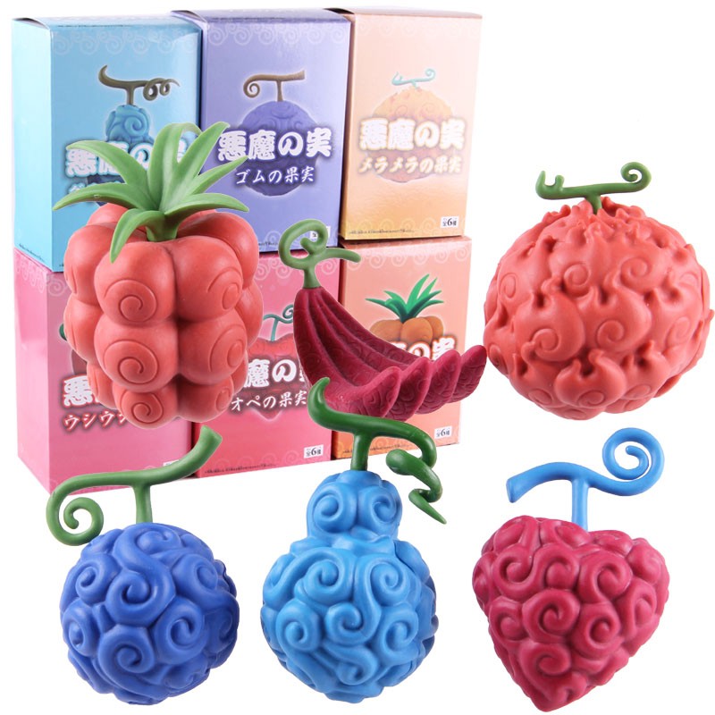 Anime One Piece Devil Fruit Action Figure Monkey D Luffy Gum Gum Fruit Toy Gift Collectibles Japanese Anime Tokyoba Com