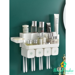 Bathroom theethbrush rackชุดแปรงสีฟันติดผนังในห้องน้ำ