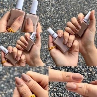 สีทาเล็บกึ่งเจล (ไม่อบ) U-DELI สีนู้ด Earth Tone Vegan 16ml สีโทนสุขภาพ สวย ไร้กลิ่นฉุน Group