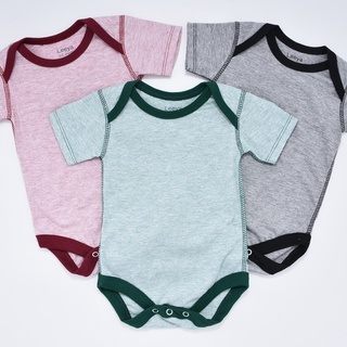 Leeya BD บอดี้สูทเด็ก 0 ถึง 12 เดือน แขนสั้น น่ารัก ใส่สบาย 100% Cotton Baby Bodysuit