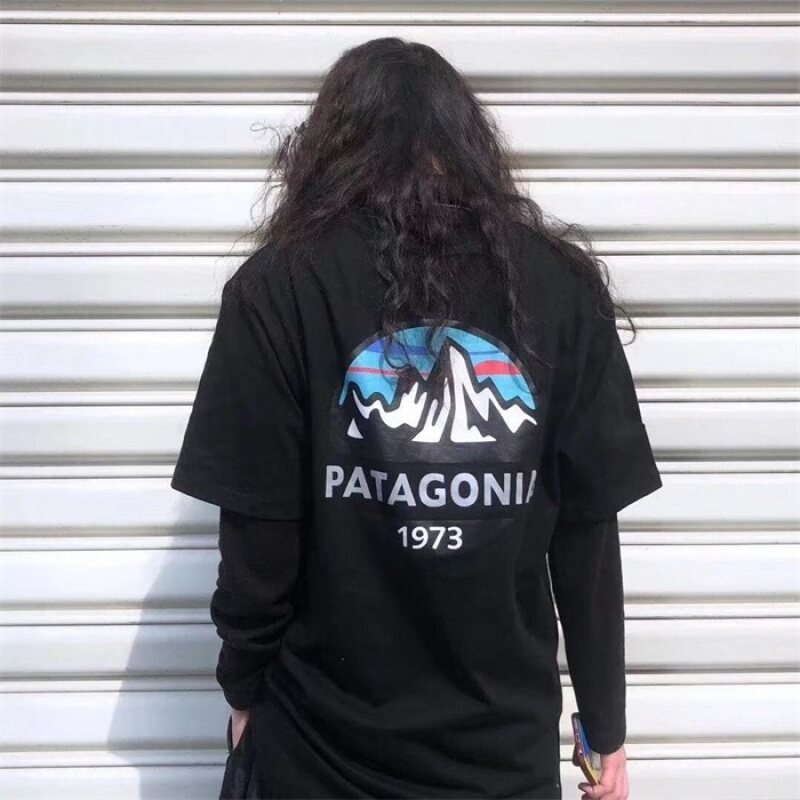 Patagonia Pakisitana Snow Mountain 1973 เสื้อยืดแขนสั้น แฟชั่น