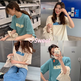 Sweet เสื้อยืด💕 BERLIN💕 สไตส์เกาหลี เสื้อยืดงานดี สีสวย เนื้อผ้าดี ลายสกีน BE570