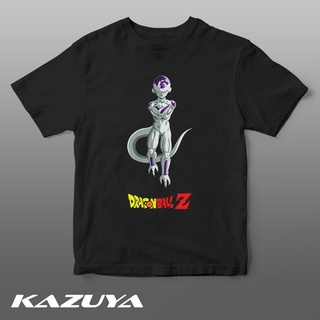 แขนสั้นcrew neckเสื้อยืด พิมพ์ลายอนิเมะ Dragon Ball Z Kazuya DV-0072 FriezaS-XXXXL