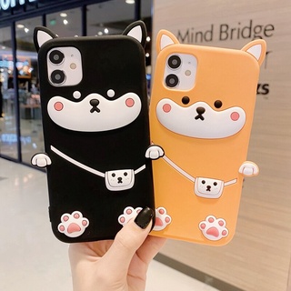 for Huawei Nova 7 6 5i SE 5 Pro 5T 5 4 4e 3 3i Honor V30 30S 30 20 Pro 20 Lite 20i 10i 8X 9X Y7 Pro Y9 2019 back cover Japan Funny 3D schoolbag dog soft silicone phone case