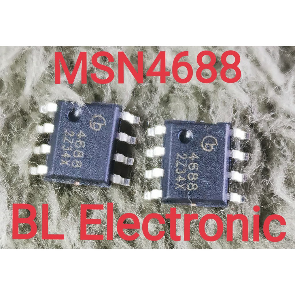 MSN4688 4688 SMD SOP8 เฟตไดร์ตู้เชื่อมอินเวอร์เตอร์ N&P Dual MOSFET 1ชิ้น