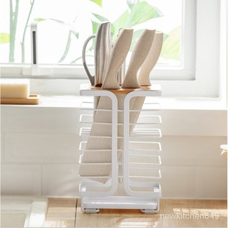 ที่เก็บมีดในห้องครัว ที่เก็บมีดครัว พร้อมถาดรองน้ำ Kitchen Fork Spoon And Chopsticks Rack Knife Holder