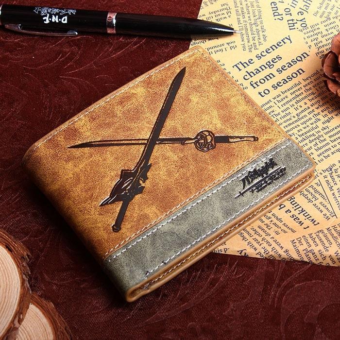 กระเป๋าสตางค์ใบสั้น Anime Sword Art Online Kirito Short Wallet