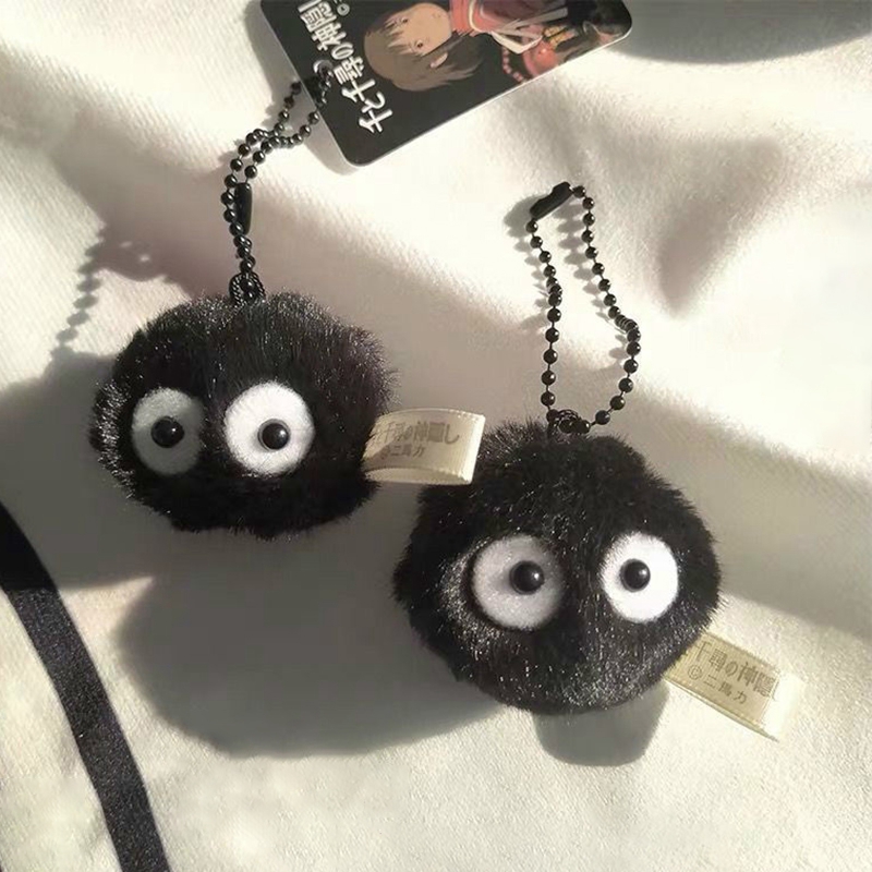 พวงกุญแจขนาดเล็ก Hayao Miyazaki น่ารัก Briquettes ตุ๊กตาจี้ตุ๊กตาตุ๊กตาตุ๊กตา