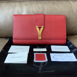 YSL Clutch Bag Red GHW ปี12