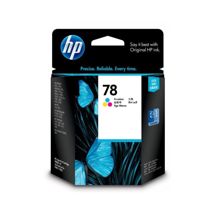 Original HP 78 หมึก (C6578DA) Inkjet Deskjet 710c 720c, 815c, 820cxi, 830c, 850c, 870cxi, 880c, 890c