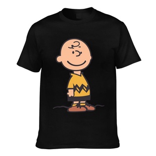 ผ้าฝ้ายคอกลมเสื้อยืด ผ้าฝ้าย พิมพ์ลาย Charlie Browncharlie Brown Merchendise สําหรับผู้ชายfrom S-4XL