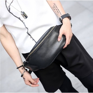 กระเป๋าคาดอก CB013 Black หนังPu เนื้อนิ่มครับ งานสวยเหมือนรูป!!👍