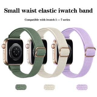 สายนาฬิกาข้อมือไนล่อน หัวเข็มขัดโลหะ แบบเปลี่ยน สําหรับ iwatch7 Series 6 5 4 3 SE 41 มม. 45 มม. 40 มม. 44 มม. IPWatch band 7 6 5 4 SE