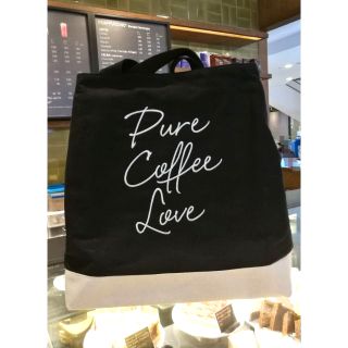 กระเป๋าผ้า Starbucks MI-PORE COFFEE LOVE TOTE BAG สีดำ + เข็มกลัดติดกระเป๋า 3 ชิ้น ใบใหญ่ จุของได้เยอะ