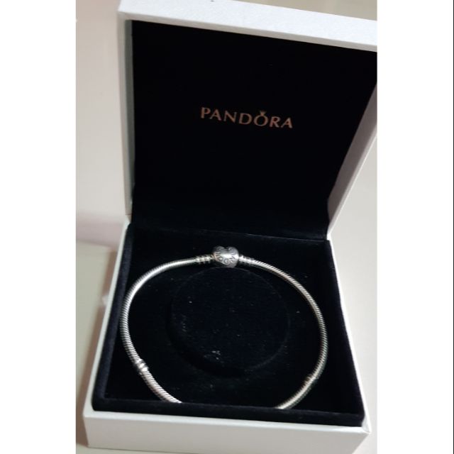 สร้อยข้อมือ Pandora Moments สีเงิน ดีไซน์หัวใจ ขนาด 16-21 ซม. 925 Sterling Silver