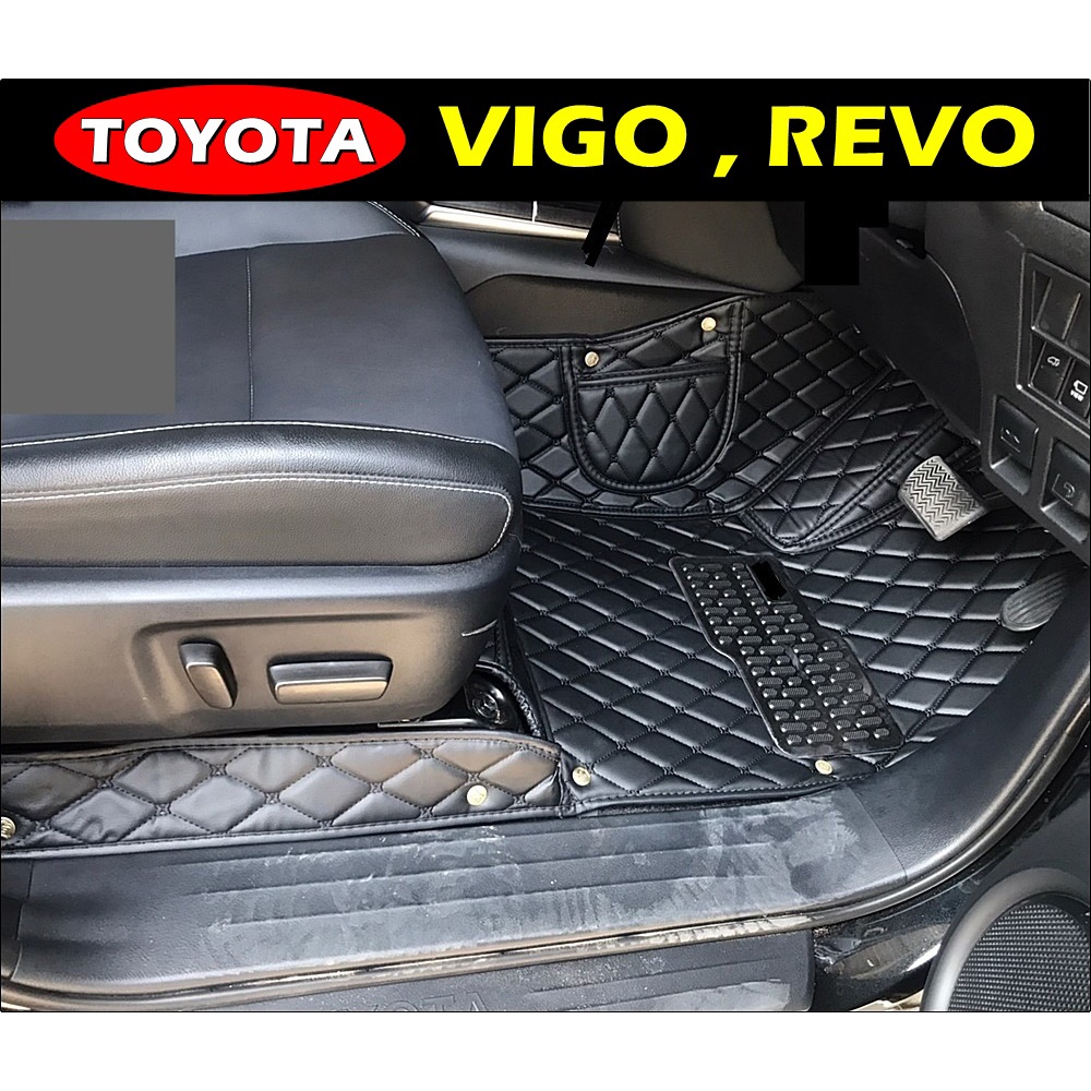 พรมรถยนต์ 6D TOYOTA VIGO 1D , VIGO CAB , VIGO 4D , REVO 1D , REVO CAB , REVO 4D พรม6D เข้ารูป เต็มคั