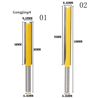 Gongjing4 เครื่องมือตัดแต่งเราเตอร์ 1/4 นิ้ว 50/76 มม. 1 ชิ้น Th