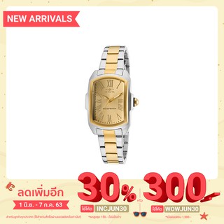 นาฬิกาข้อมือ Invicta 15156  Womens Lupah Champagne Dial Stainless Steel &amp; 18K Gold Plated Stainless Steel