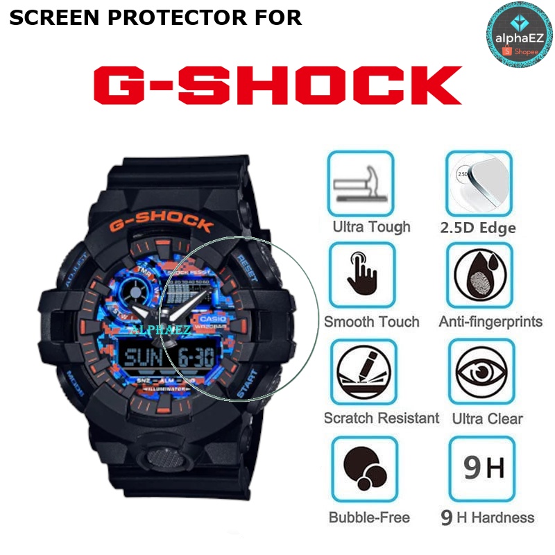 Casio G-Shock GA-700CT-1A Series ฟิล์มกระจกนิรภัยกันรอยหน้าจอ 9H GA-700