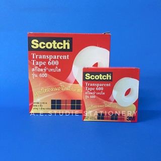 3m scotch เทปใส รุ่น 600 ติดกลมกลืนบนพื้นผิววัสดุชนิดมัน