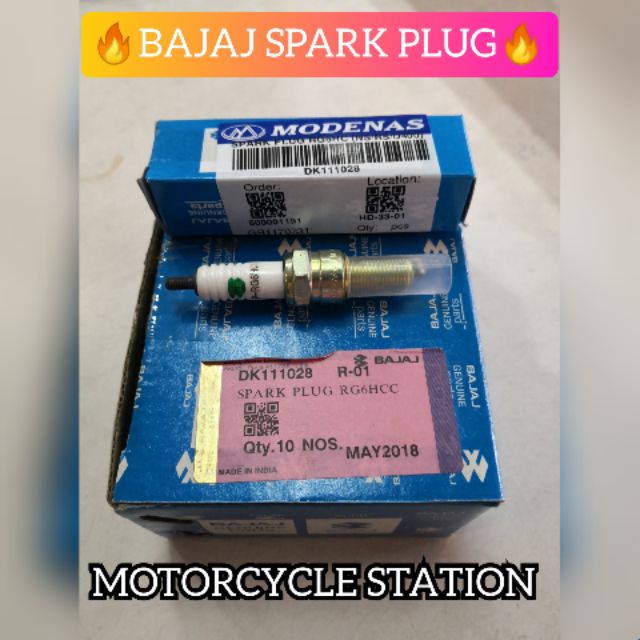 NS/ RS/ D400 SPARK PLUG BAJAJ NS200 / RS200 (R-01) Pendek (DK111028)