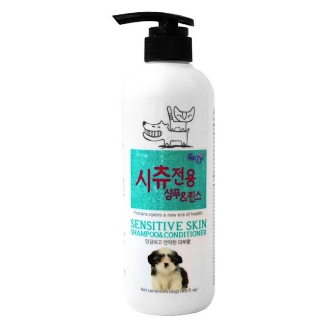 Forbis Sensitive Skin & Conditioner 550ml แชมพูสูตรผิวแพ้ง่าย ผสมครีมนวด