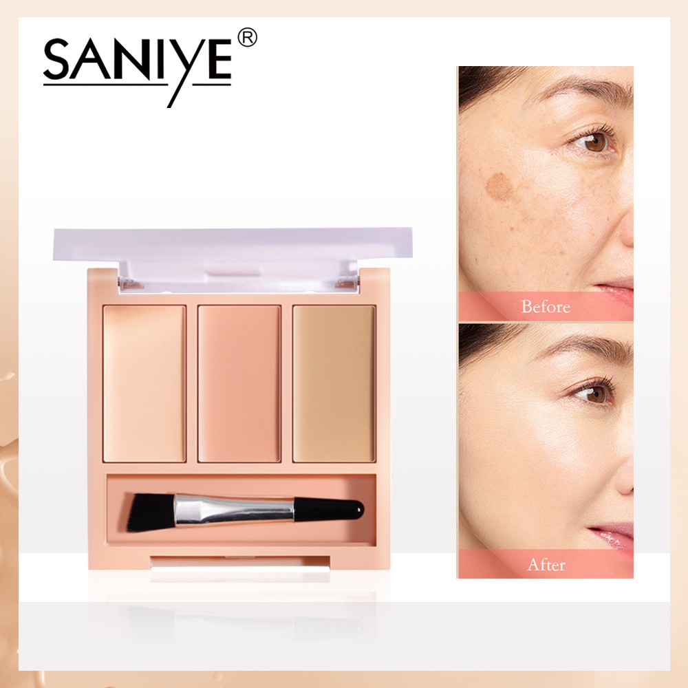【SANIYE】คอนซีลเลอร์ 3 สีคอนซีลเลอร์แต่งหน้าแพนหน้า R8017+Gift